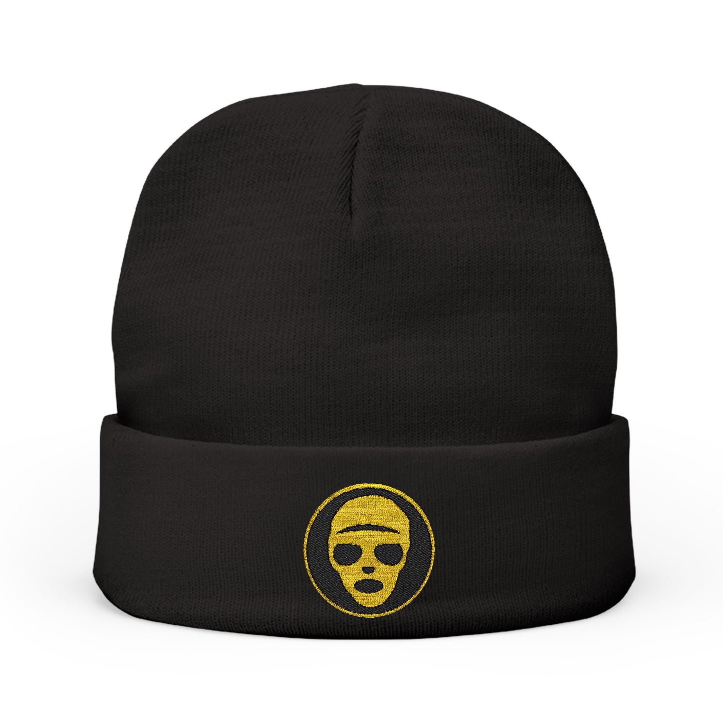 Creamville Embroidered Beanie (Black)