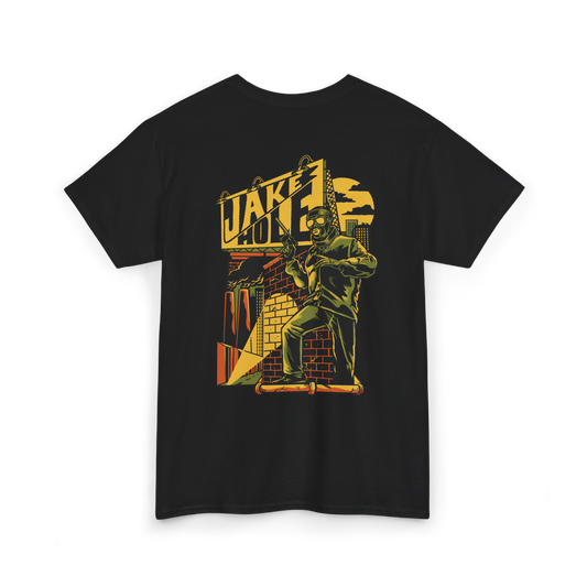 Jake Hole Noir Graphic T-Shirt (Yellow, Green, and Orange)